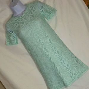 Divided Women's 4 Pale Mint Green Lace Dress